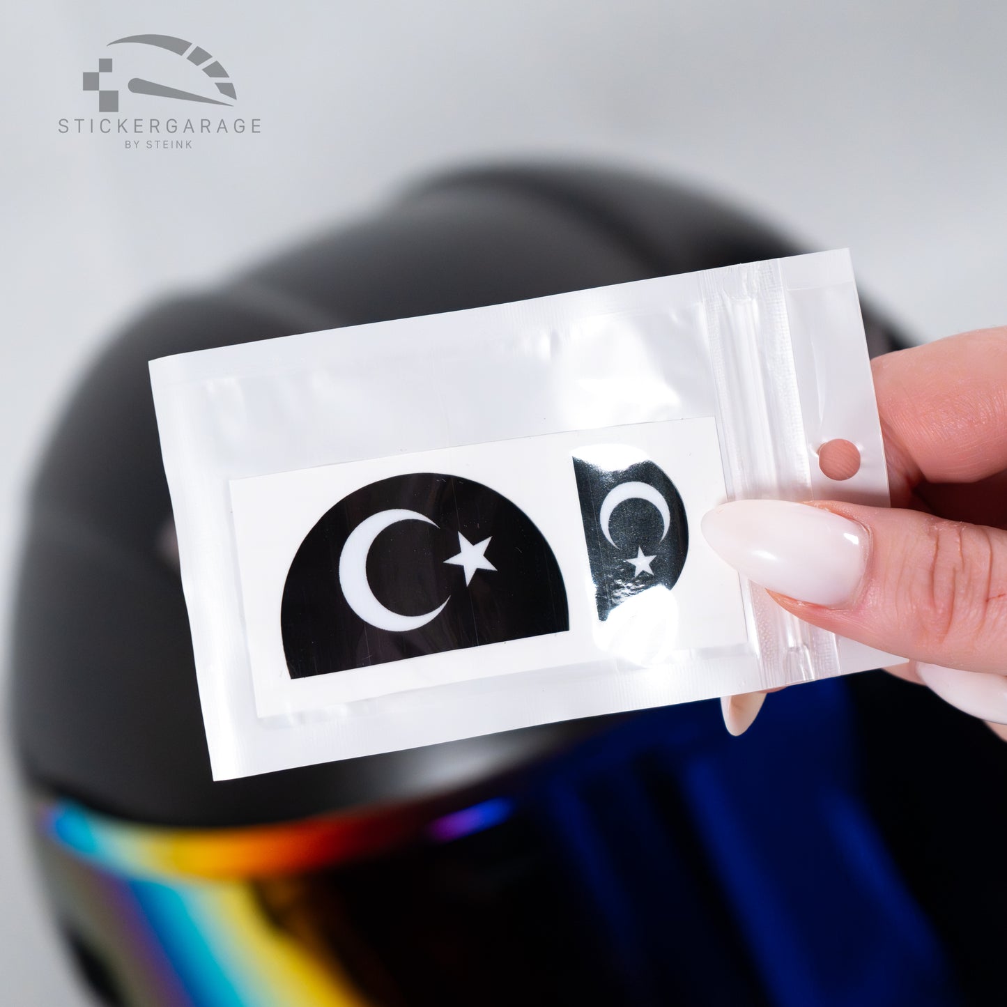 Logo Cover für AGV Türkeiflagge