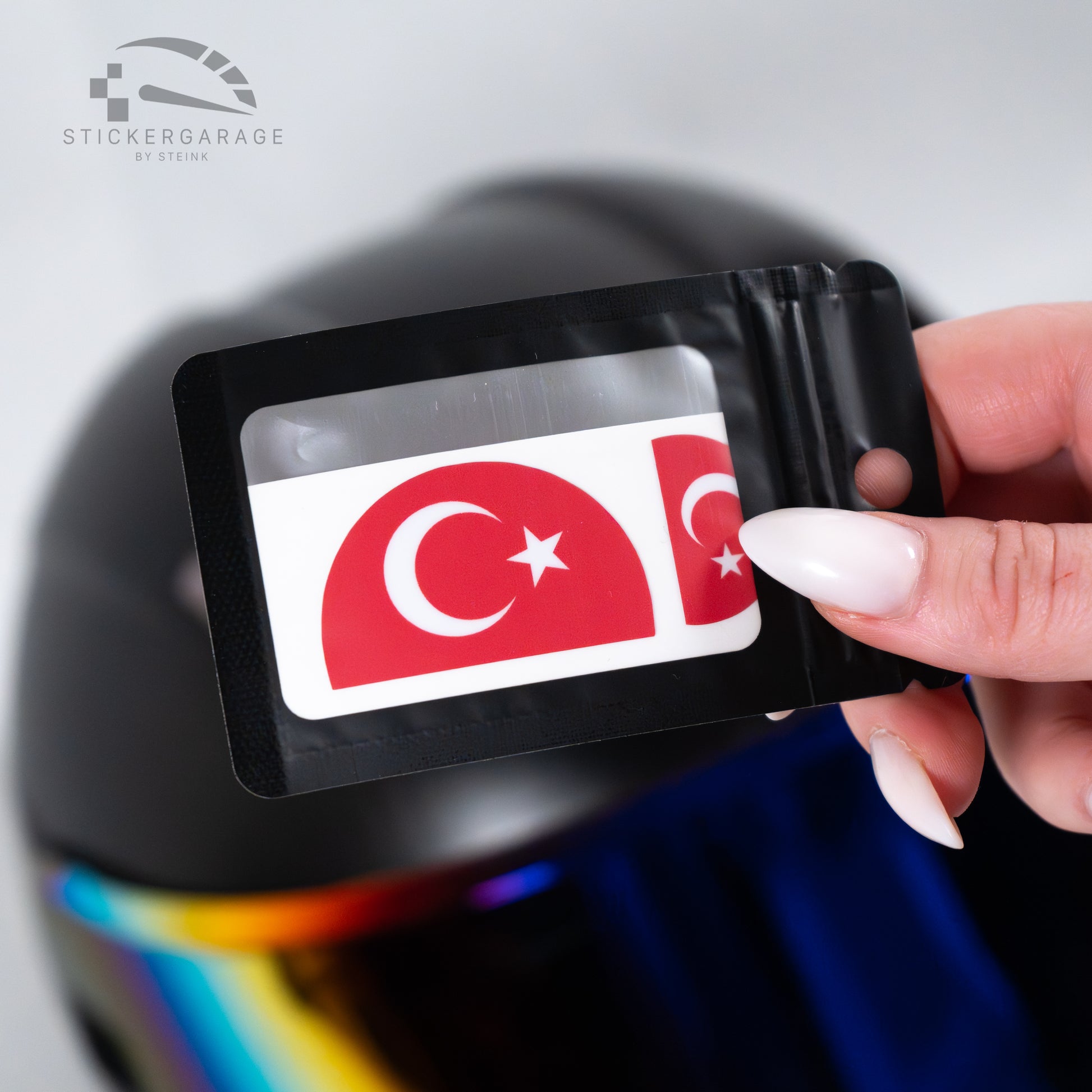 AGV Helm Aufkleber Türkei Flagge – Logo Cover Sticker