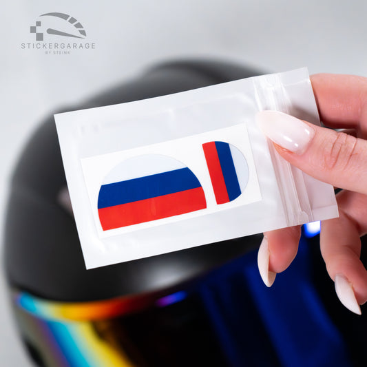 Overlay Logo Cover Sticker suitable for AGV helmet models (rear only) russian flag