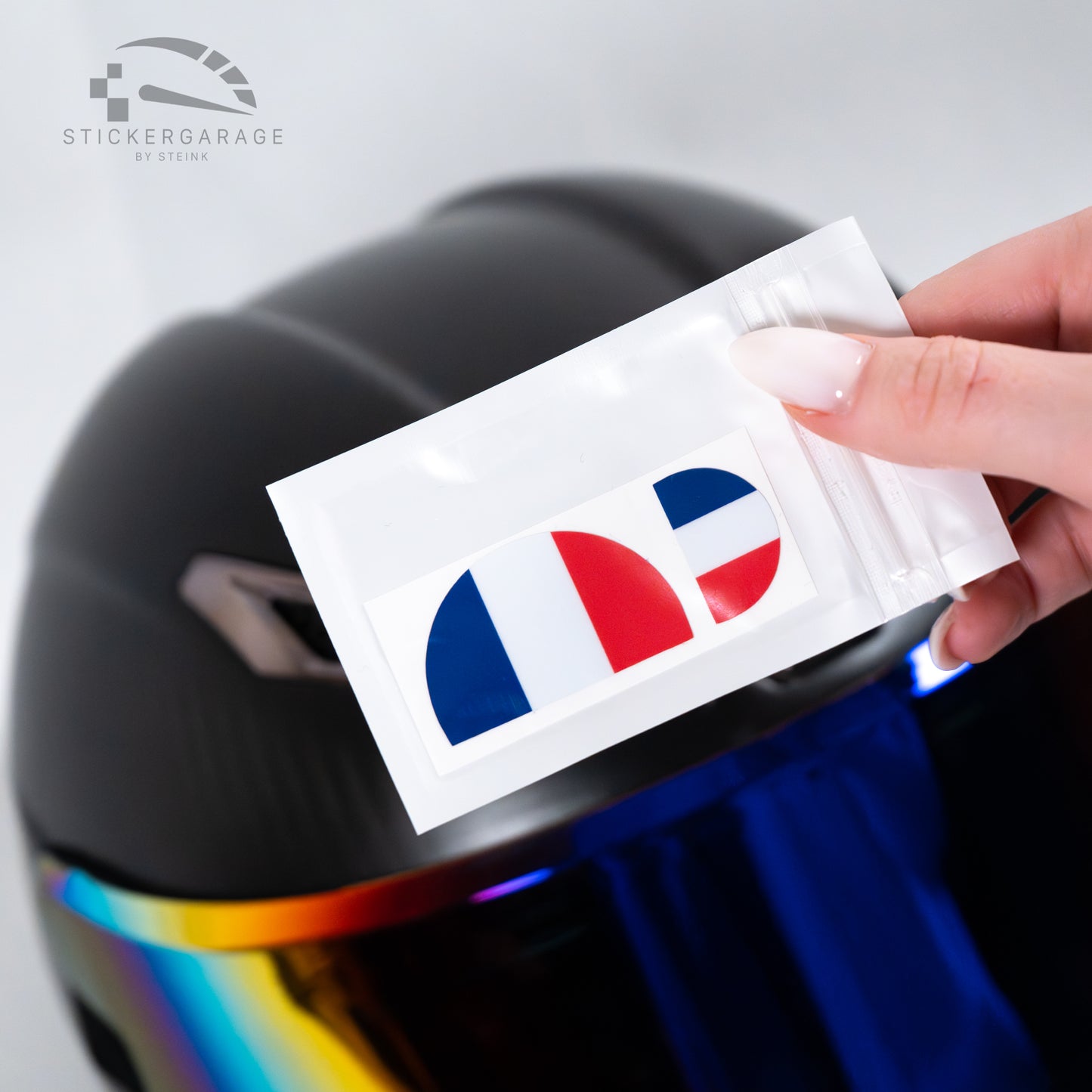 Logo Cover für AGV Frankreichflagge