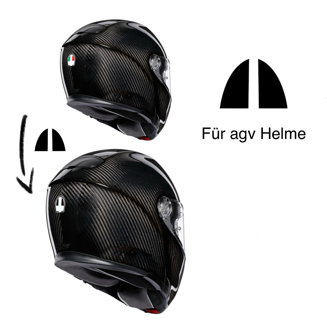 Logo Cover für AGV schwarz