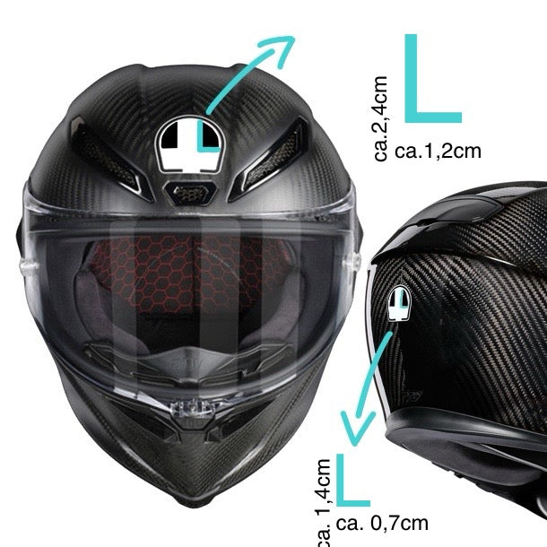 Logo Cover für agv rot