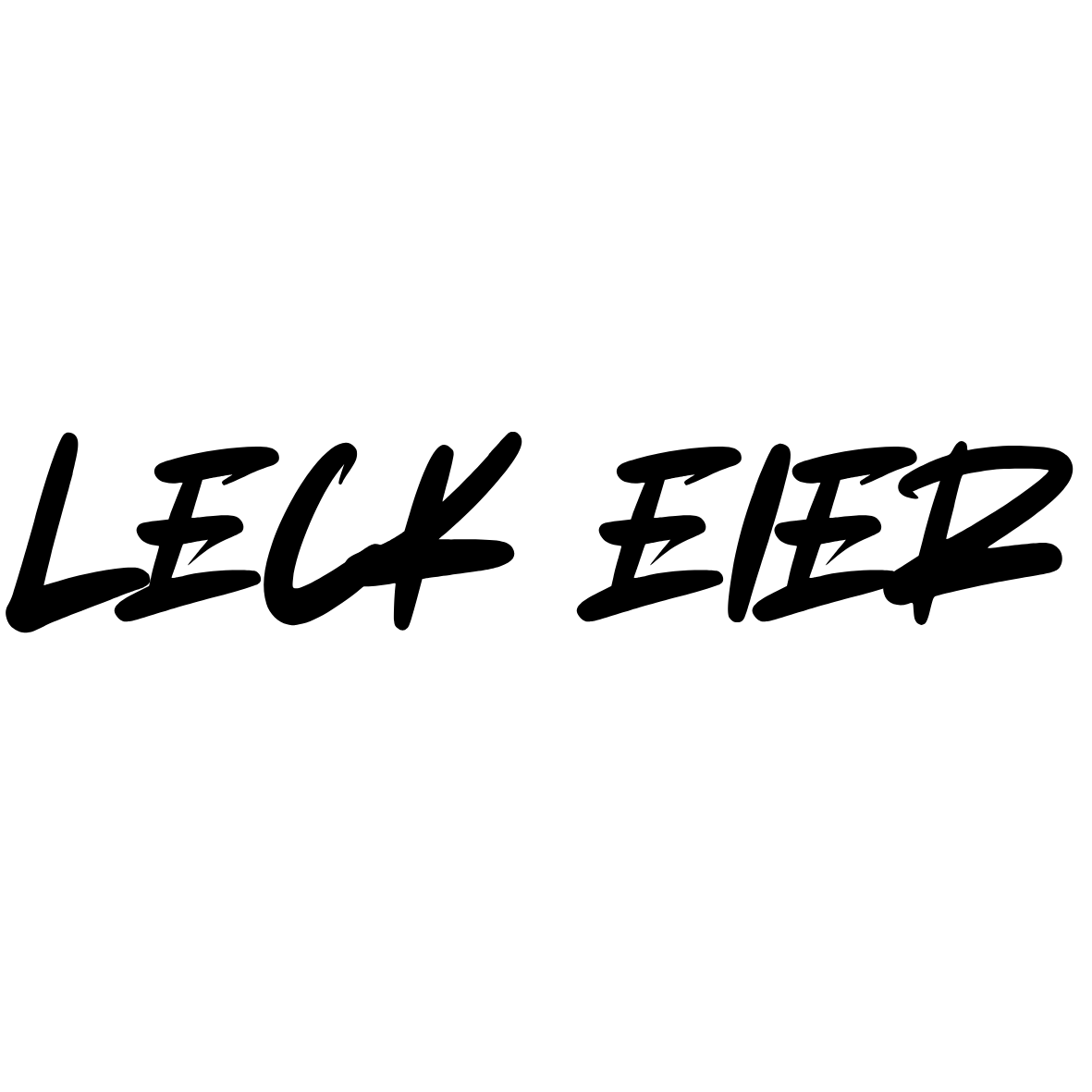 Leck Eier Aufkleber